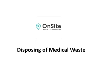 Disposing of Medical Waste