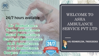 Book low cost and fast Air Ambulance Service |ASHA