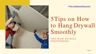 5 Tips on How to Hang Drywall Smoothly-converted