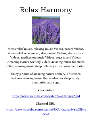 Amazing Nature Scenery Videos