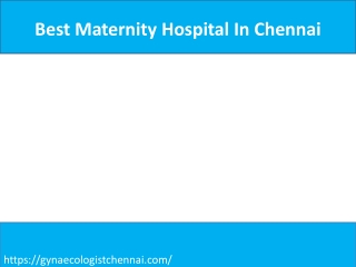 Best Maternity Hospital In Chennai