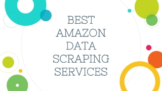 Best Amazon Data Scraping Services