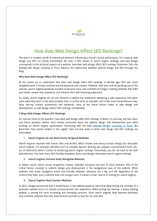 how-does-web-design-affect-seo-rankings