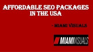Affordable SEO Packages in the USA