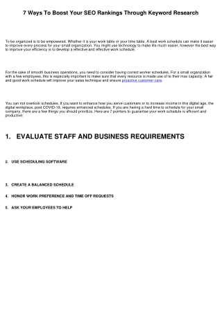 7 Ways To Boost Your SEO Rankings Through Keyword Research