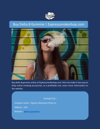 Buy Delta 8 Gummie | Expresssmokeshop.com