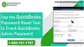 Crack QuickBooks Admin Password Using Automated Password Reset Tool