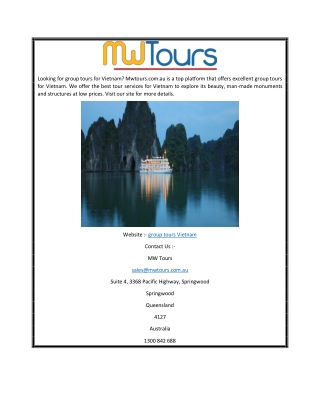 group tours Vietnam