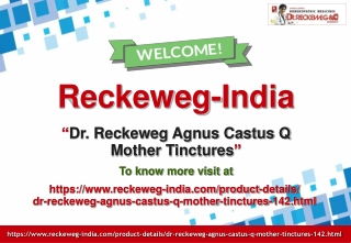 Dr. Reckeweg Agnus Castus Q Mother Tinctures