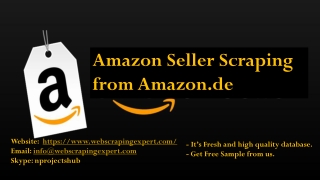 Amazon Seller Scraping from Amazon.de