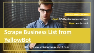 Scrape Business List from YellowBot