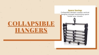 Collapsible pants hangers