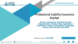Professional Liability Insurance Market Size, Share Analysis 2025