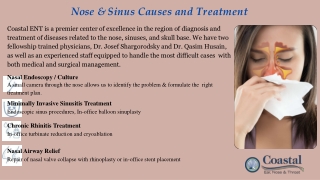 Nose & Sinus Treatment - Coastal Ear Nose & Throat