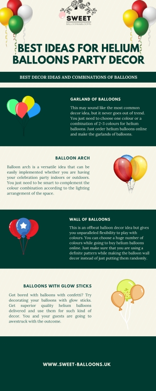 Best Ideas For Helium Balloons Party Decor