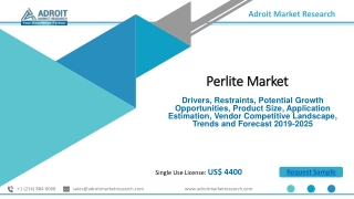 Perlite Market 2019 Trends, Global Industry Analysis & Forecasts 2025