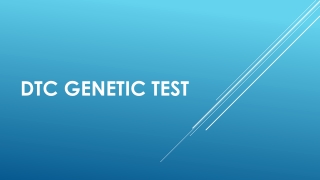 DTC genetic test