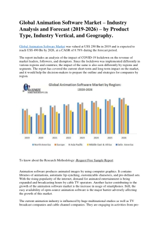Global Animation Software Market