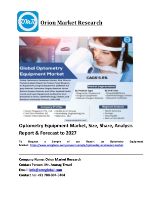 Optometry Equipment Market Trends, Size, Competitive Analysis and Forecast 2021-
