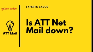 AT&T Net Mail down! Is That True