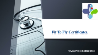 Fit To Fly Certificates