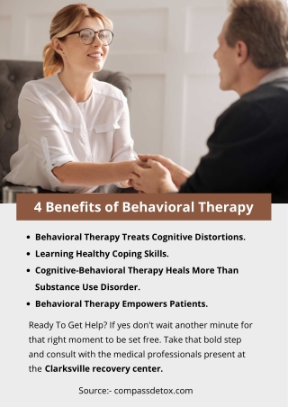 4 Benefits of Behavioral Therapy