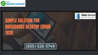 How to resolve QuickBooks Desktop Error 1920