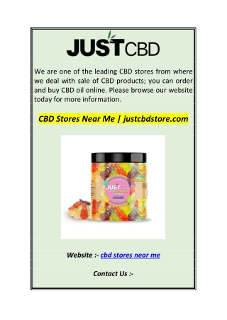 CBD Stores Near Me  justcbdstore.co