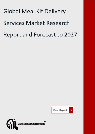 Global Meal Kit Delivery Services Market 2020