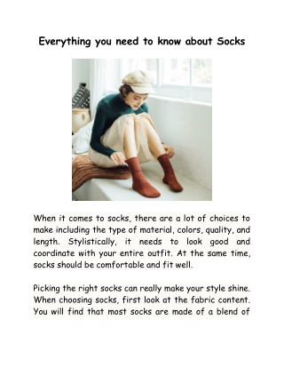 Everything you need to know about socks