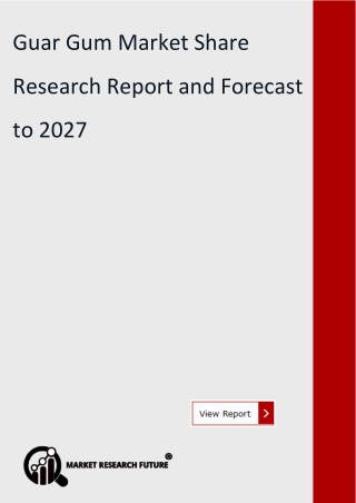 Guar Gum Market Share 2020