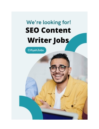 Best SEO content writer jobs for fresher