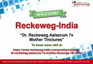 Dr. Reckeweg Aalserum 7x Mother Tinctures