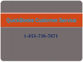QuickBooks Customer Service 1-855-738-7873