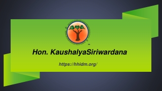 Hon. KaushalyaSiriwardana