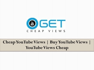 Buy youtube views cheap