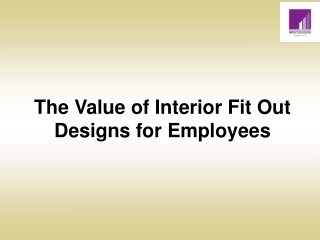 The Value of Interior Fit Out Designs for Employees-converted