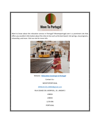 Relocation Concierge to Portugal | Movetoportugal.com