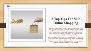 5 Top Tips for safe online shopping