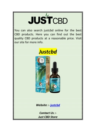 justcbd 0