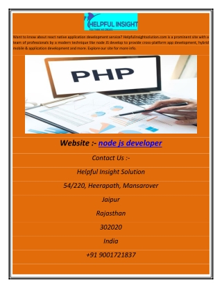 node js developer abhi