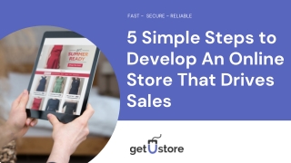 5 Simple Steps to Develop An Online Store That Drives Sales