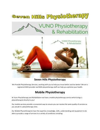 Seven Hills Physiotherapy