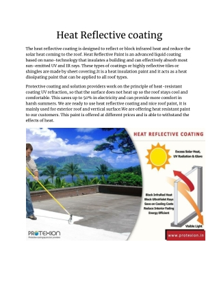 Heat Reflective coating