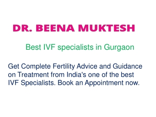 Best IVF specialists in Gurgaon