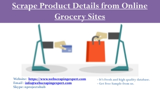 Scrape Product Details from Online Grocery Sites