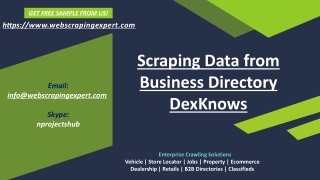 Scraping Data from Business Directory DexKnows
