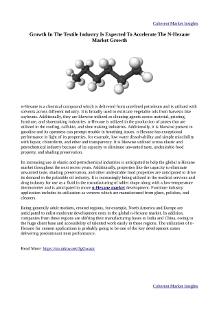 n-Hexane Market - Global Opportunity Analysis, Industry Trends and Forecast