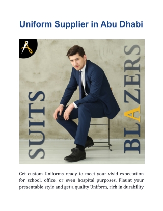 Uniform Supplier in Abu Dhabi