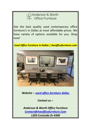 Used Office Furniture in Dallas  Awofficefurniture.com